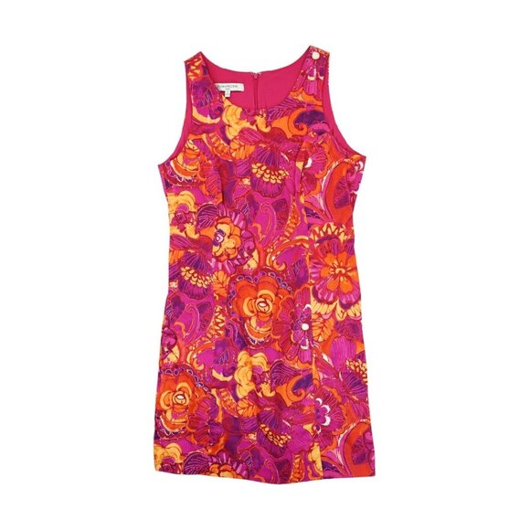 Evan-Picone Womens Fit & Flare Dress Size 10 Floral Pattern Sleeveless Multicolo - Picture 1 of 5